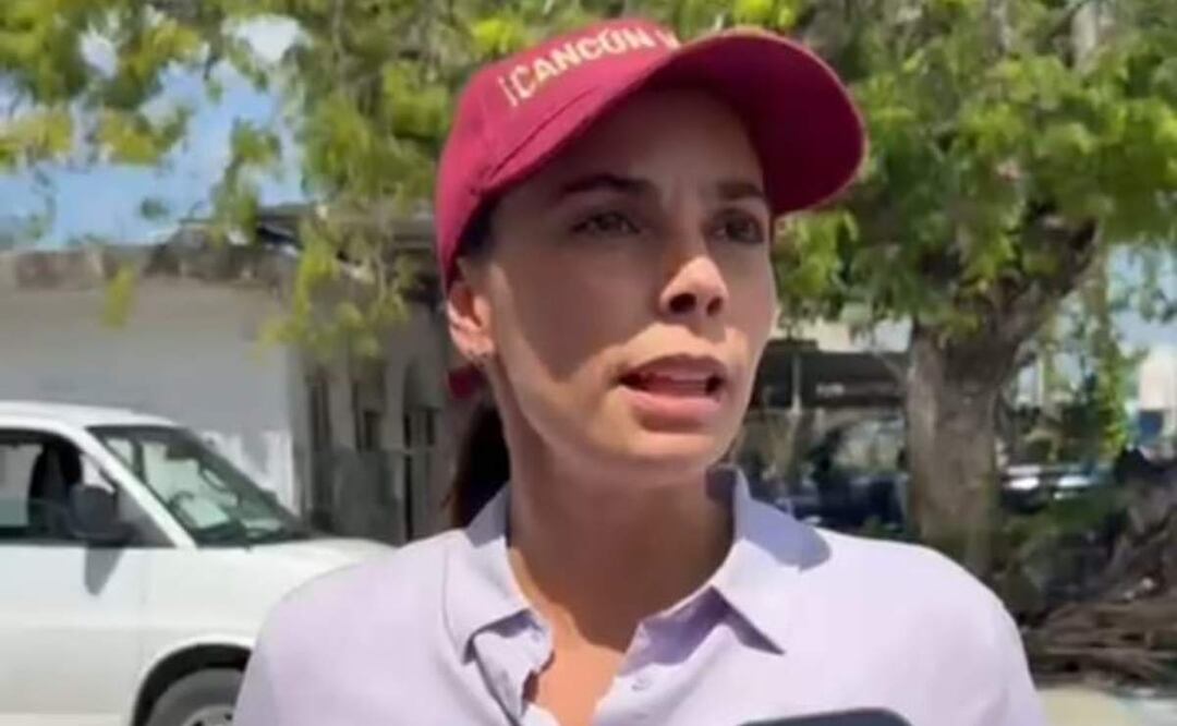 Ana Paty Peralta, alcaldesa de Benito Juárez Cancún, respalda a Sheinbaum sobre negociación comercial con el Gobierno de EU (07/03/2025). Foto: Especial