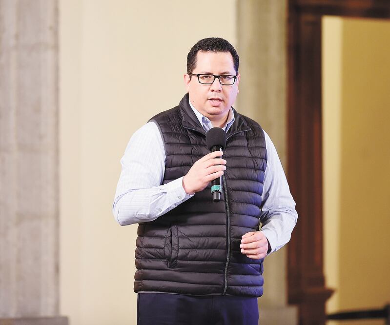 Jose Luis Alomía Zegarra dio el reporte de la pandemia. PRESIDENCIA