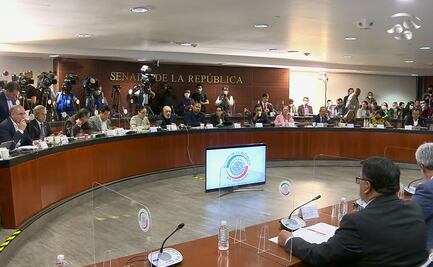 Reanudan senadores sesión de comisiones sobre reforma a Guardia Nacional