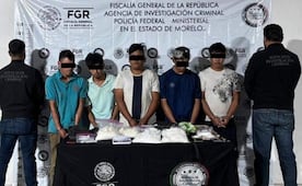 Catean tres domicilios y detienen a siete personas en Morelos; aseguran droga, armas y dinero