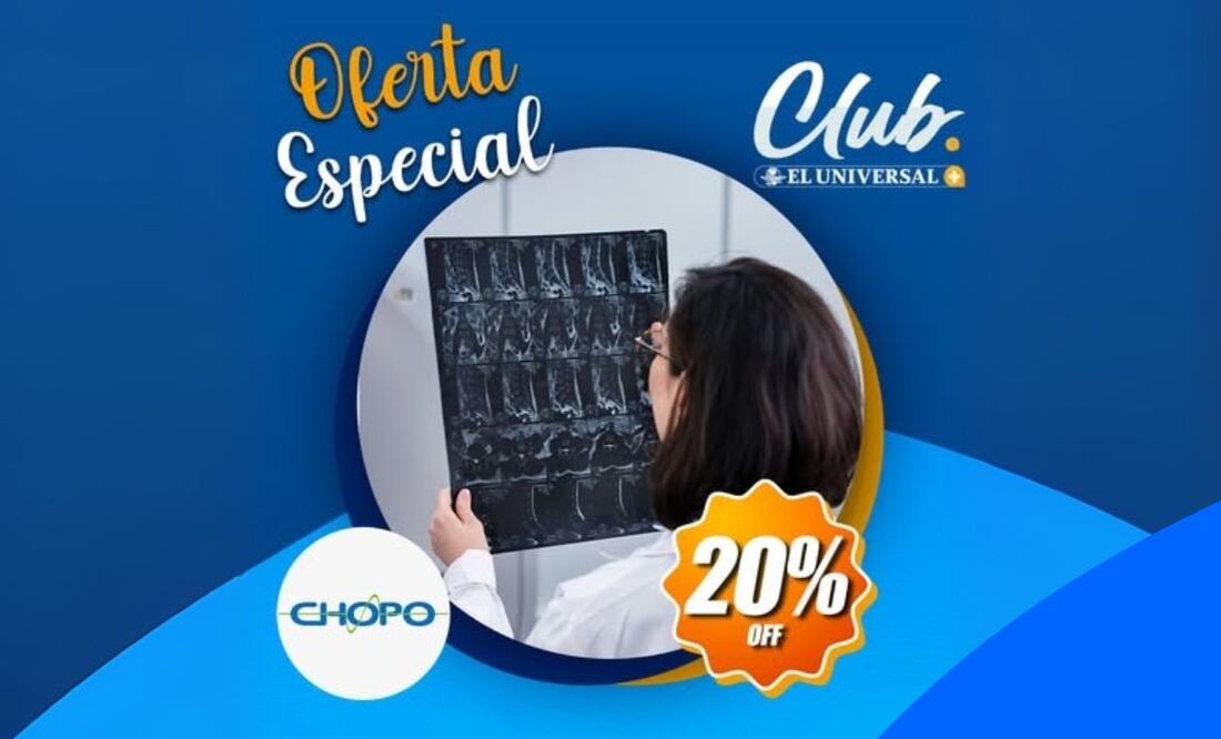 Disfruta de 20% de descuento en análisis médicos con Club EL UNIVERSAL y Laboratorios Chopo. | Imagen: especial.