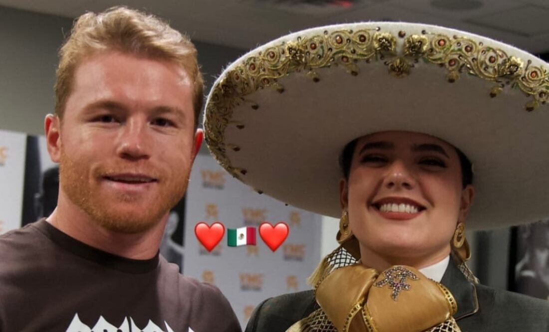 Canelo Álvarez defiende a Camila Fernández tras error en el Himno - Foto: Instagram