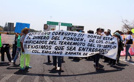 Cesan a delegado de Sedatu en Morelos por plantón de damnificados 