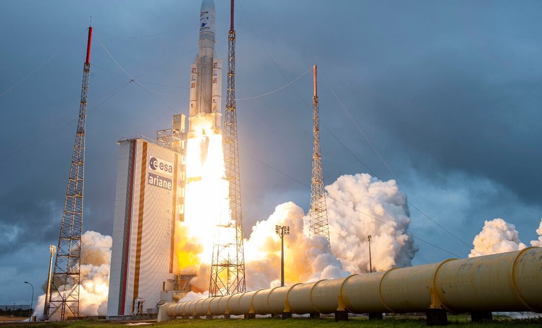 Despegue del telescopio James Webb, desde la Guyana Francesa. Foto: EFE, archivo