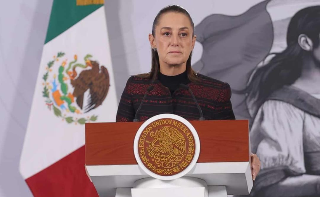 La presidenta Claudia Sheinbaum durante la mañanera del 17 de diciembre del 2025. Foto: Gabriel Pano / EL UNIVERSAL