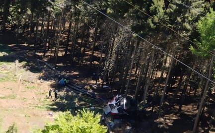 Al menos 9 muertos luego de accidentarse teleférico en Italia