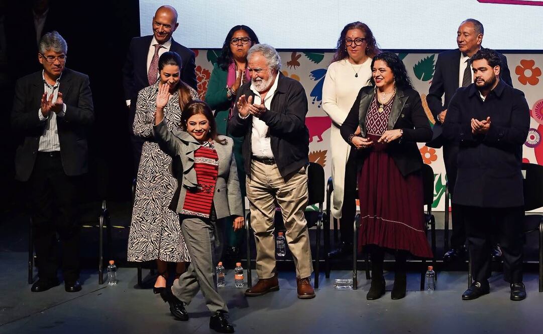En el Auditorio Nacional, acompañada de su gabinete legal y ampliado, la mandataria capitalina afirmó que han sido 100 días de acciones y compromisos cumplidos. (27/01/2025) Foto: Berenice Fregoso | El Universal