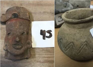 Aseguran 93 piezas arqueológicas que se vendían ilegalmente en tianguis de la Doctores