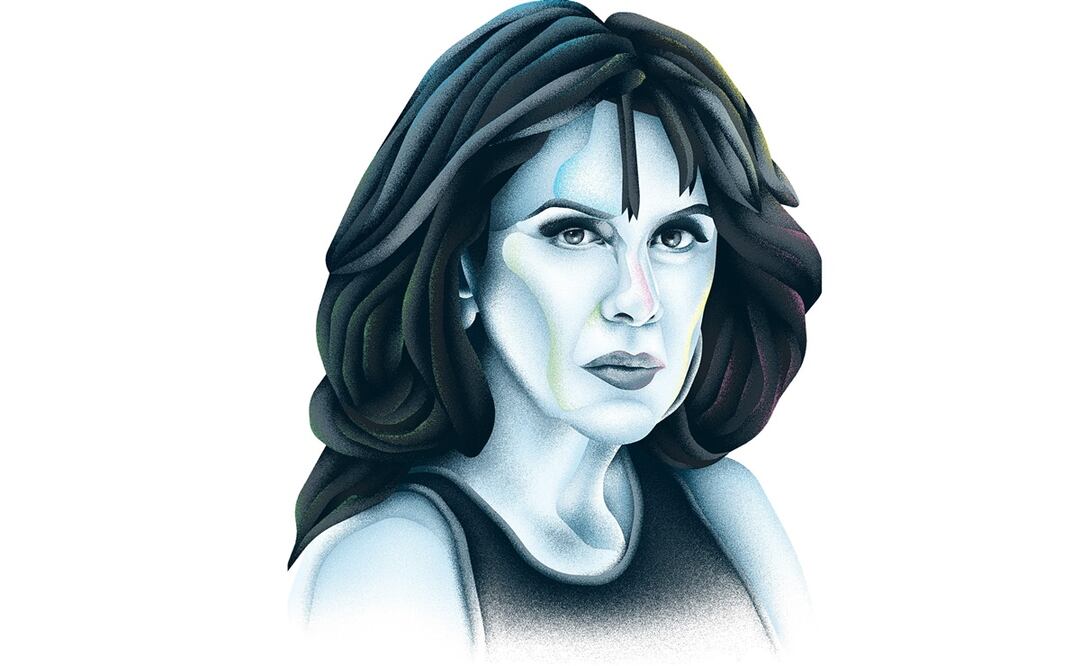 La actriz, quien murió a los 65 años, descubrió su vocación cuando comprendió su talento. Ilustración: Daniel Razo / EL UNIVERSAL