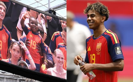 Hermano de Lamine Yamal se roba el show en las pantallas del estadio, tras victoria de España