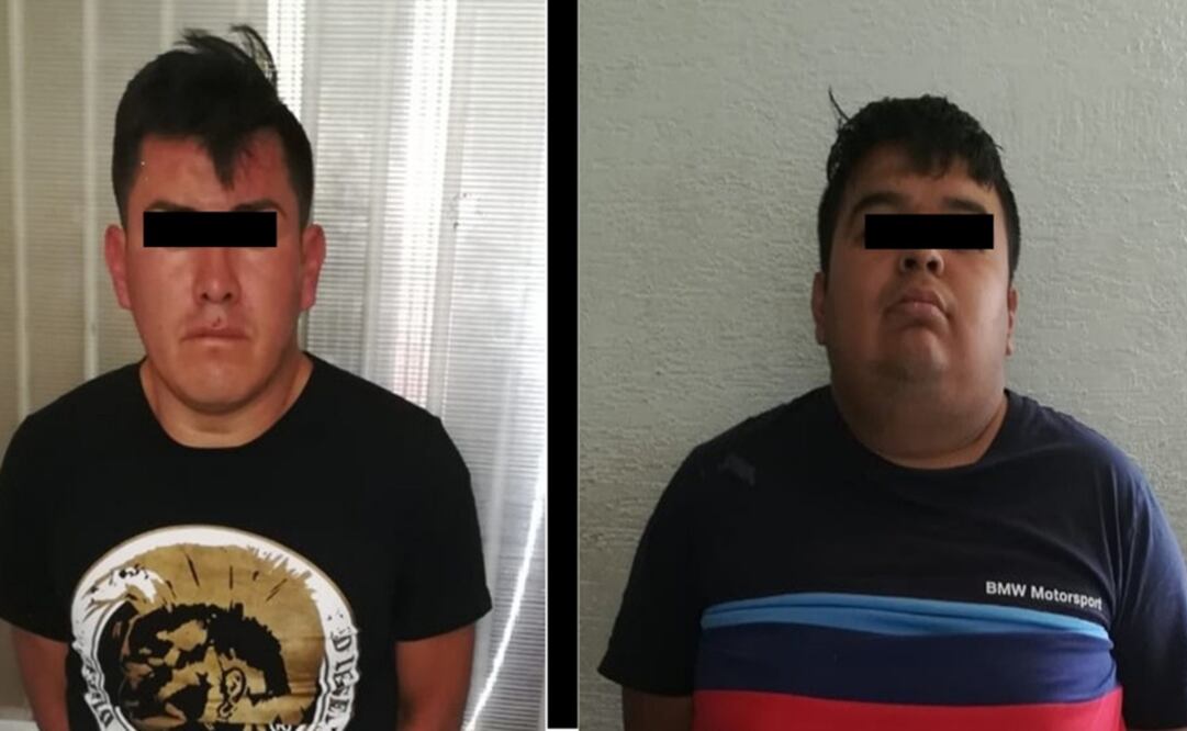 Policías de la SSP del Estado de México detuvieron a los homicidas en Periférico Norte, tras una persecución. Foto: Especial