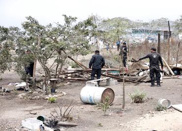 Detienen a 26 durante desalojo de predio en Chiapas