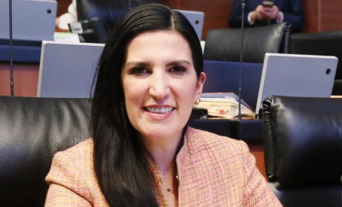 Presidenta de la Comisión de Derechos Humanos del Senado, Kenia López Rabadán (Tomada de Twitter @kenialopezr)