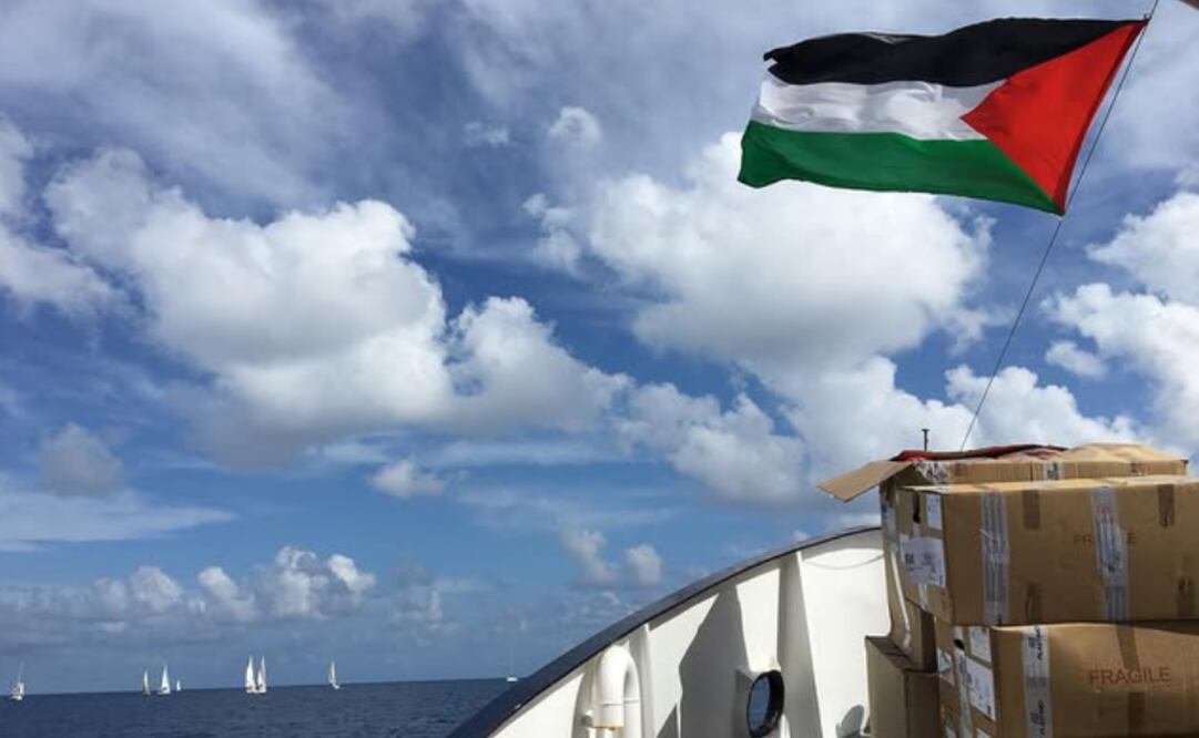 Barco de Global Sumud Flotilla con ayuda humanitaria para Gaza 31 de agosto de 2025 / Foto: Instagram globalsumudflotilla