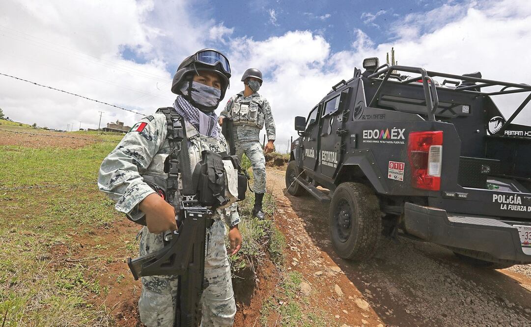 Elementos de la Guardia Nacional, de la Sedena y Marina acudieron a la zona del tiroteo para apoyar a los policías locales. Foto: Jorge Alvarado/ EL UNIVERSAL
