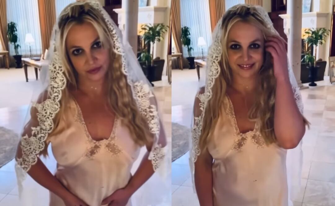 Con estas imágenes, Britney anunció su enlace matrimonial, ahora con ella misma. Foto: Instagram
