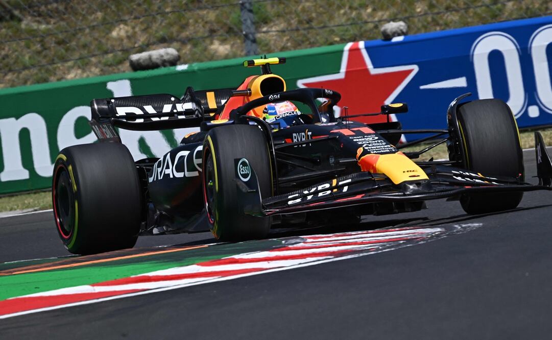 Checo Pérez termina tercero en la última práctica libre del GP de Hungría; Hamilton fue el líder