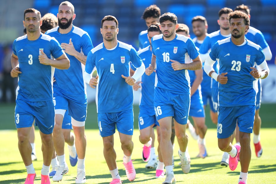 Selección de Irán en entrenamiento, durante la Copa del Mundo de 2026 - Foto: AP