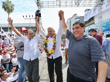 "Huicho Domínguez" llama en Chiapas a votar por AMLO