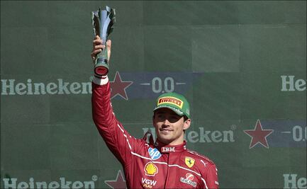 Charles Leclerc tras subirse al podio en el Gran Premio de México: "Tuvimos un poco de suerte"