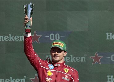 Charles Leclerc tras subirse al podio en el Gran Premio de México: "Tuvimos un poco de suerte"