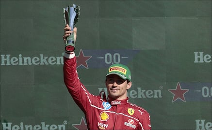 Charles Leclerc tras subirse al podio en el Gran Premio de México: "Tuvimos un poco de suerte"