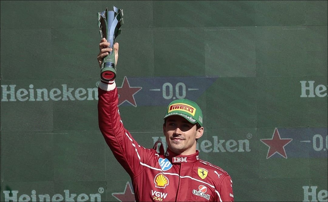 Charles Leclerc luego de subirse al podido en el Gran Premio de México: "Tuvimos un poco de suerte" / FOTO: EFE