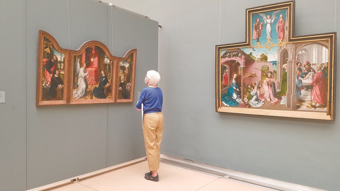 Una visitante del museo OldMasters de Bruselas que reabrió el lunes. Fotos: INDER BUGARIN. EL UNIVERSAL