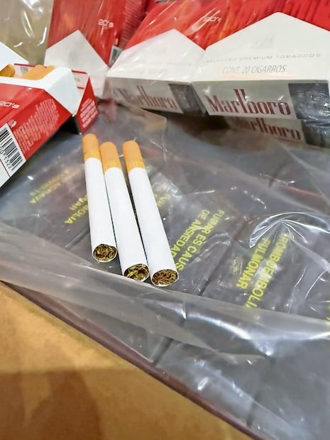 Los productos asegurados quedaron a disposición de las autoridades para integrarlos a carpetas de investigación. Foto: Especial