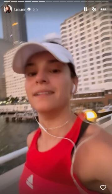 El entrenamiento de Tania Rincón para bajar de peso