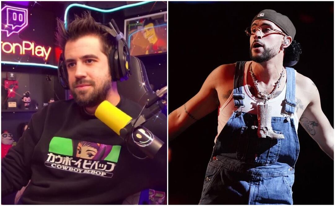 Auronplay y Bad Bunny. Foto: Tomada de redes