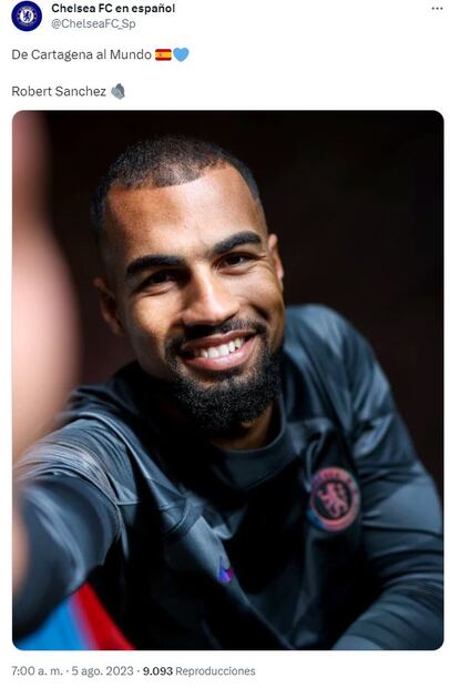 Tweet del Chelsea FC