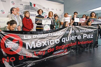 Acusan robo de firmas contra Ley de Seguridad