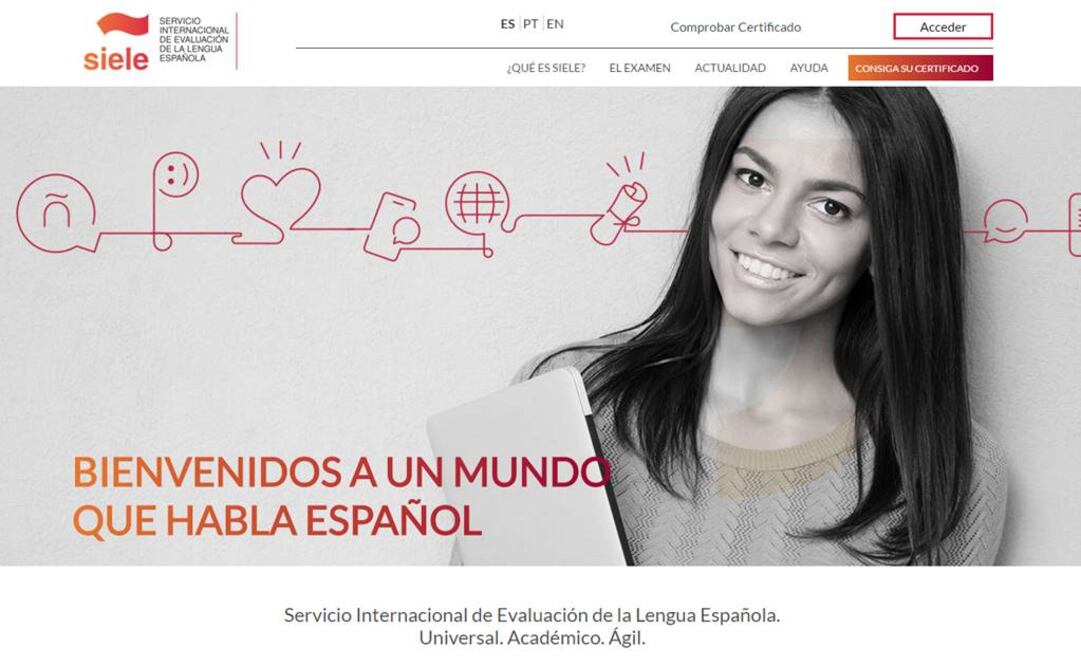 Este programa permitirá que cualquier estudiante de castellano obtenga un certificado de su nivel en la lengua. (FOTO: siele.org)