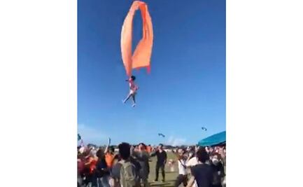 Niña, a salvo, tras ser levantada por un cometa en Taiwán