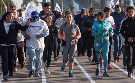 Vázquez Mota corre y hace zumba para incentivar deporte 