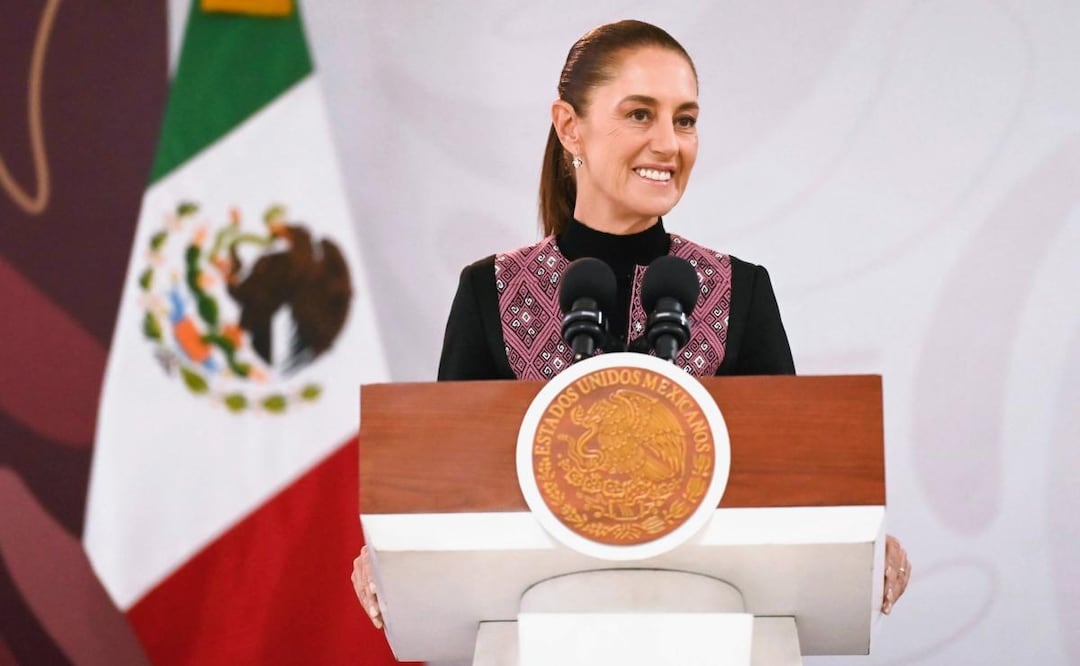 Presidenta Claudia Sheinbaum durante su conferencia de prensa "La Mañanera del Pueblo" desde Guanajuato (18/09/2026). Foto: Presidencia