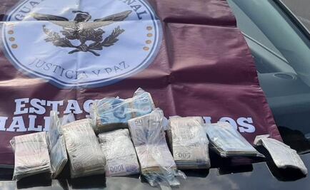 Guardia Nacional detiene a hombre con 380 mil pesos en efectivo en Huixquilucan