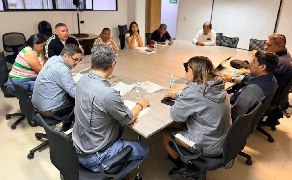 Se mantienen mesas de dialogo tras una semana del retiro de comerciantes de San Cosme (22/02/2026). Foto: Especial