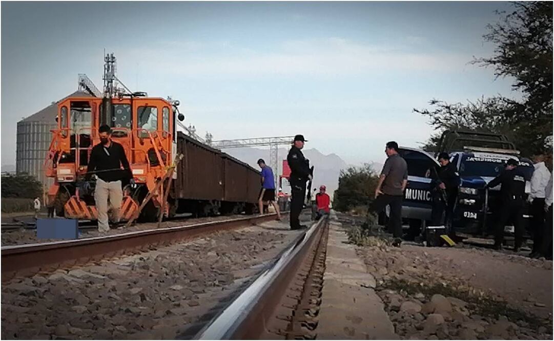 Trabajador es arrollado por tren. Foto: Especial.