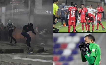 Jugadores afectados por gas lacrimógeno tras protestas en Colombia; suspenden partido