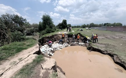 Conagua concluye trabajos de reconstrucción y reforzamiento tras desbordamiento del Río Papalotla en Edomex