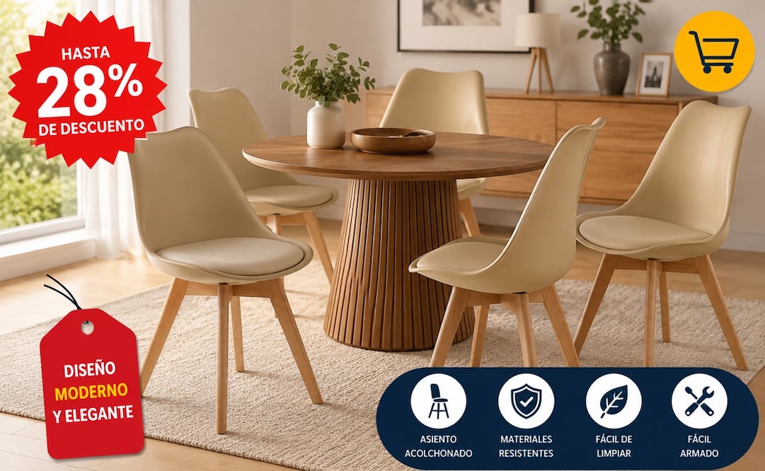 Gracias a su diseño versátil, también pueden utilizarse en cocinas, salas de espera, estudios, oficinas en casa o incluso como complemento decorativo en una recámara. Foto: IA