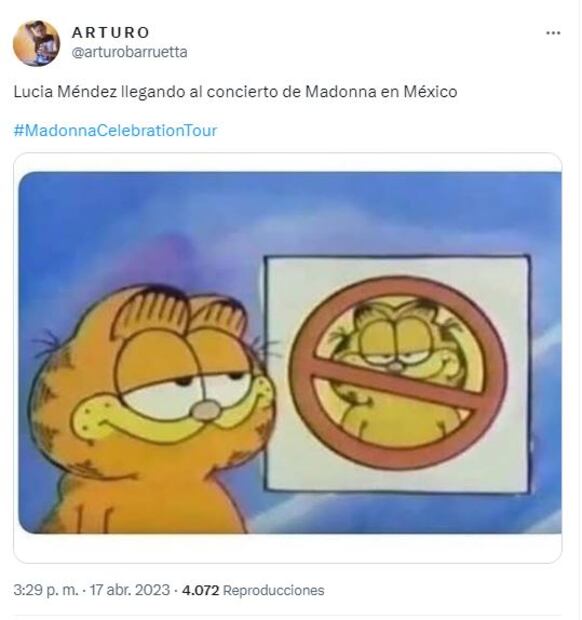 Meme Lucía Méndez concierto de Madonna