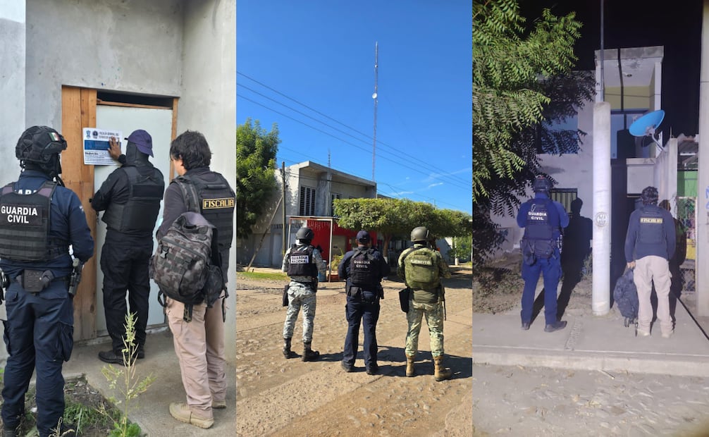 Realizan 21 cateos tras captura de "El Botox" en Apatzingán; aseguran droga, armas y radios.
Foto: Especial.