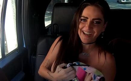 Celia Lora se quita el sostén en calles de la Condesa 