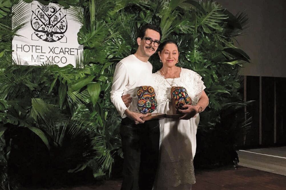 La actriz recibió el reconocimiento Xcaret. Foto: CESAR HUERTA. EL UNIVERSAL