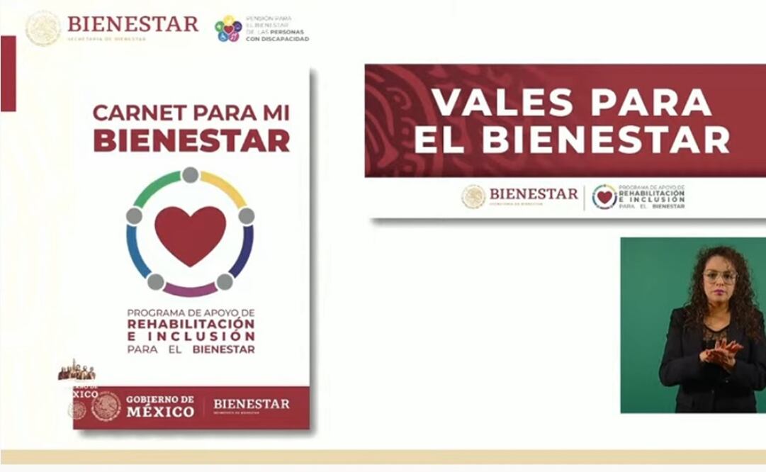 La Secretaría de Bienestar entregará un carnet y vales para el Bienestar para llevar un control de citas. Foto: Captura de pantalla