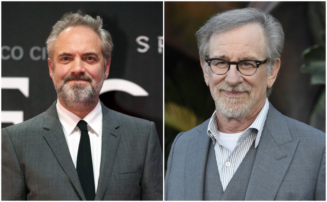 Sam Mendes (izq)y Steven Spielberg (der). Foto: AP Photo/Rebecca Blackwell, archivo - Chris Pizzello/Invision/AP, archivo