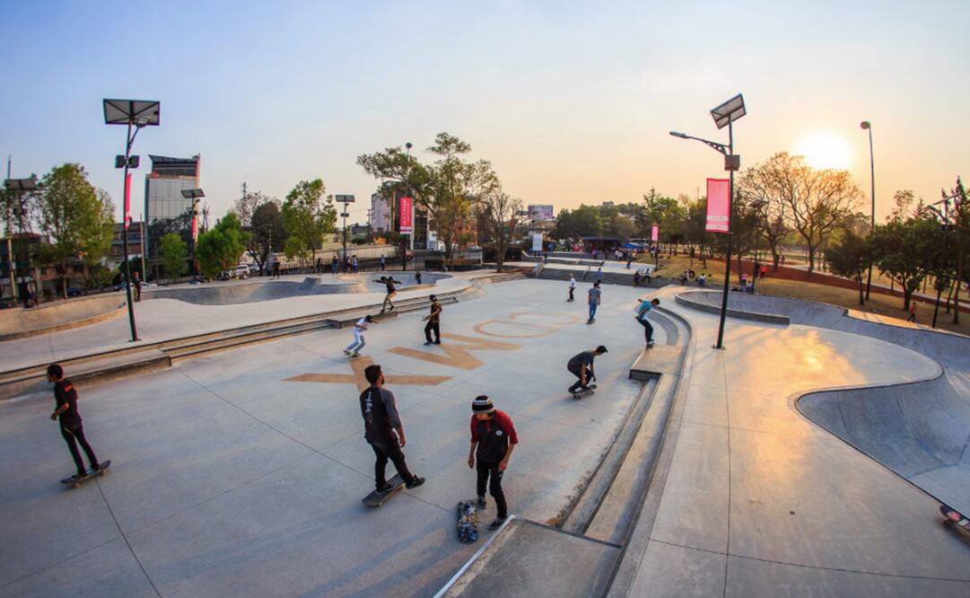 Skate park del Parque Constituyentes, en la segunda sección de Chapultepec. Foto: Facebook Bosque de Chapultepec